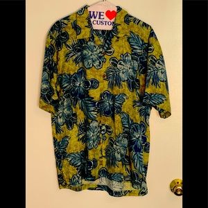Tommy Bahama 100% Silk Floral Camp Shirt Medium